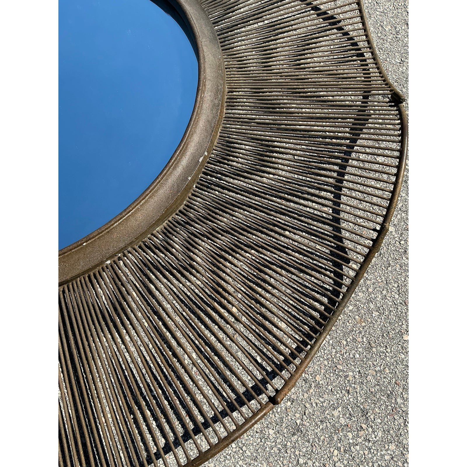 Vintage Monumental Wave Mirror - Top view