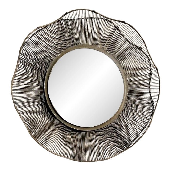Vintage Monumental Wave Mirror