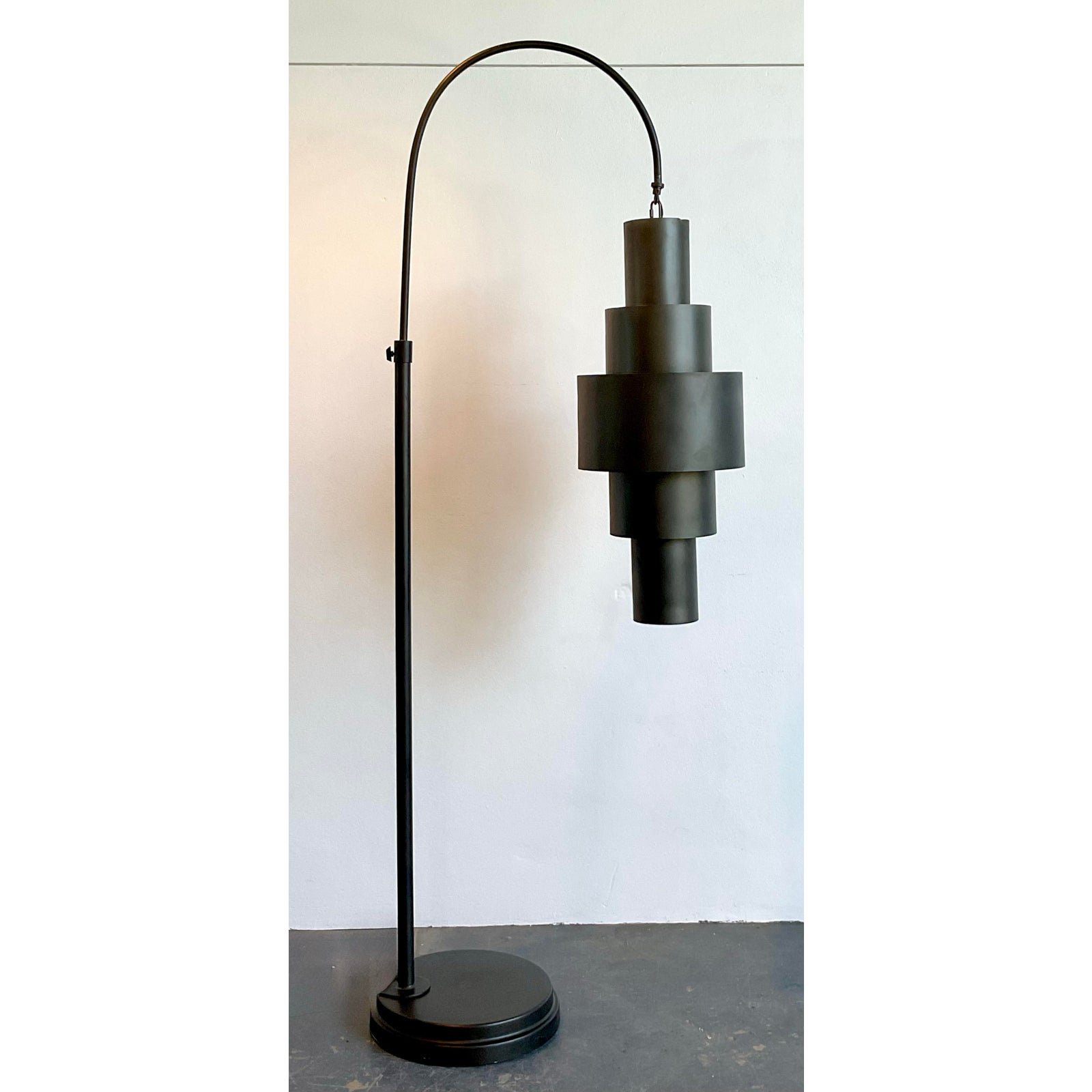 Vintage Global Views Arc Floor Lamp - Side view