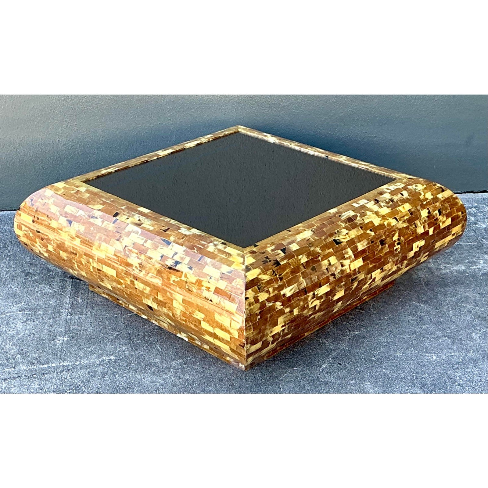 Vintage Tessellated Horn Coffee Table - Detail view