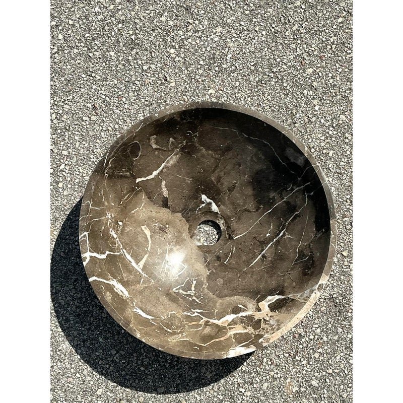 Vintage Grey Stone Sink - Back view