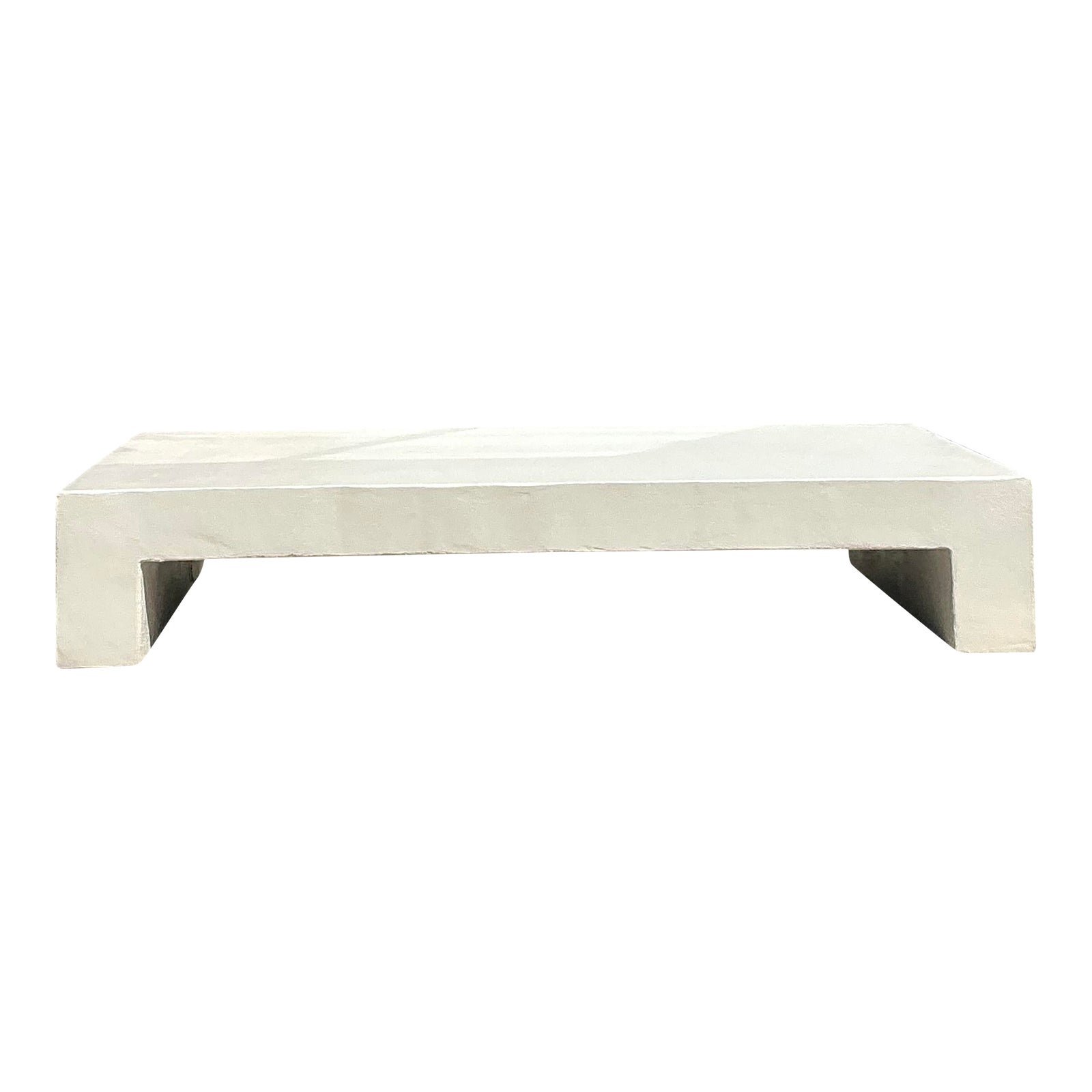 Boho Monumental Textured Concrete Coffee Table