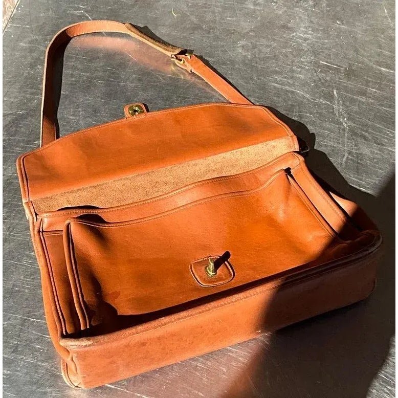 Vintage Coach Beekman Briefcase - Top view