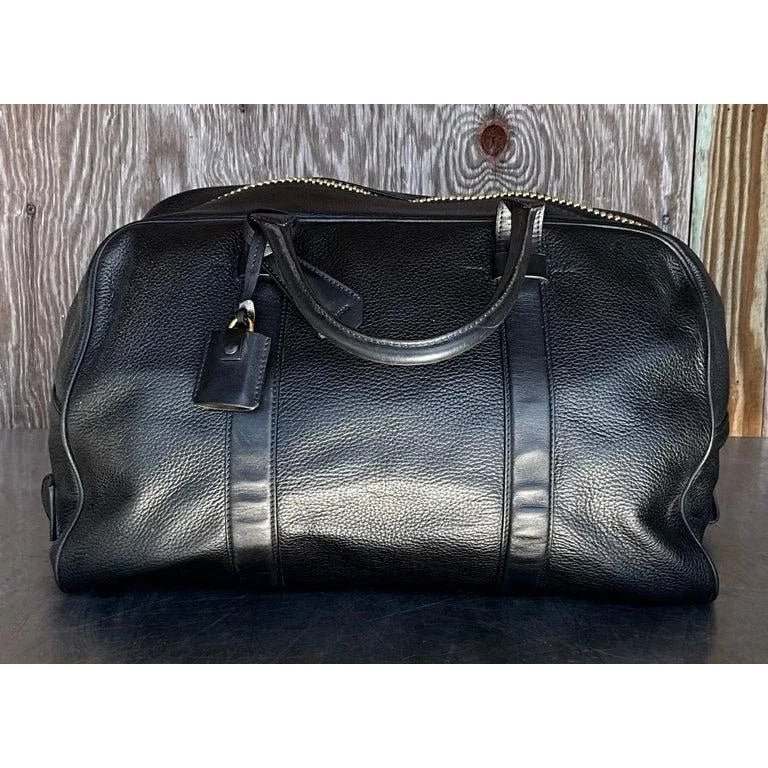 Vintage Tom Ford Leather Travel Bag - Detail view