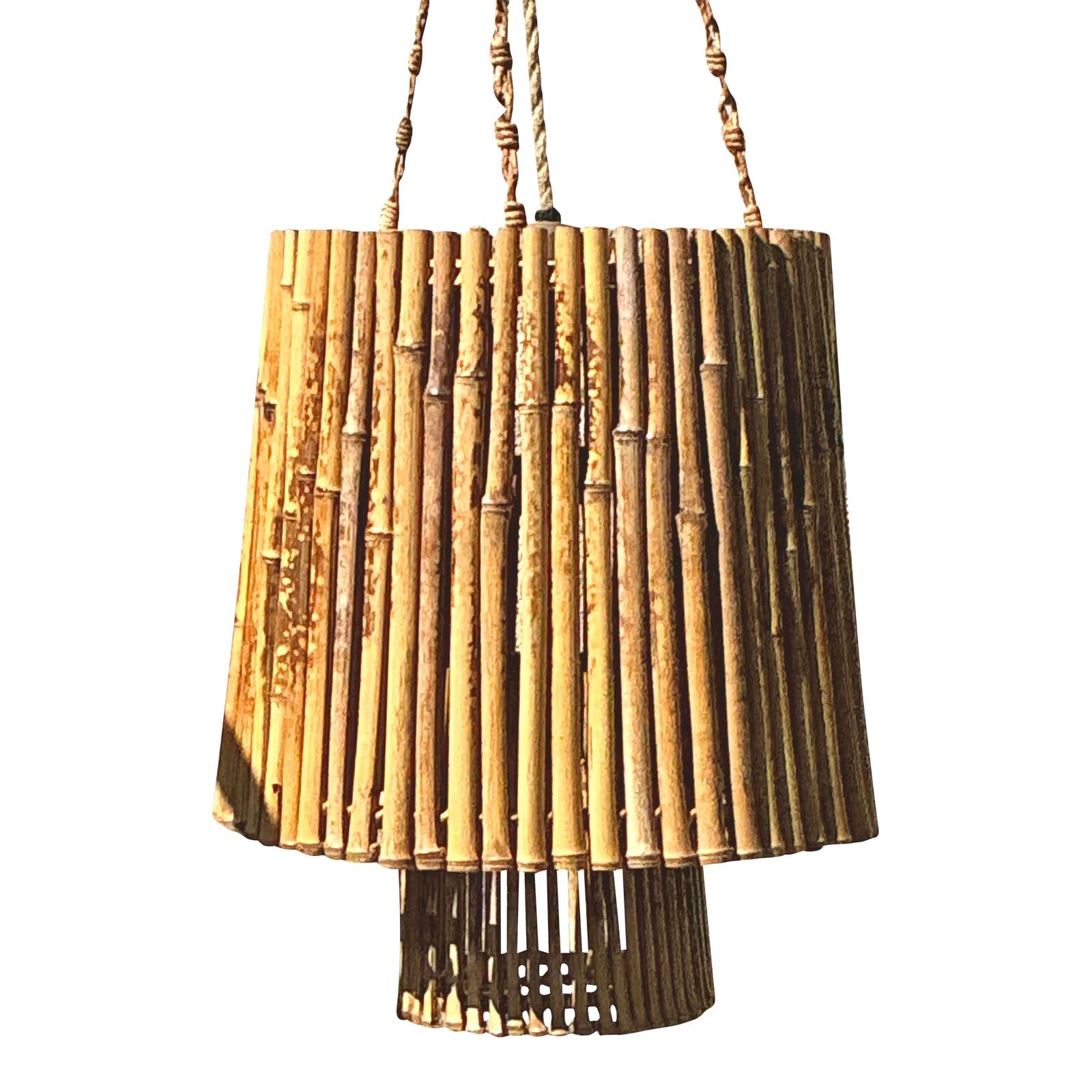 Vintage Coastal Bamboo Pendant