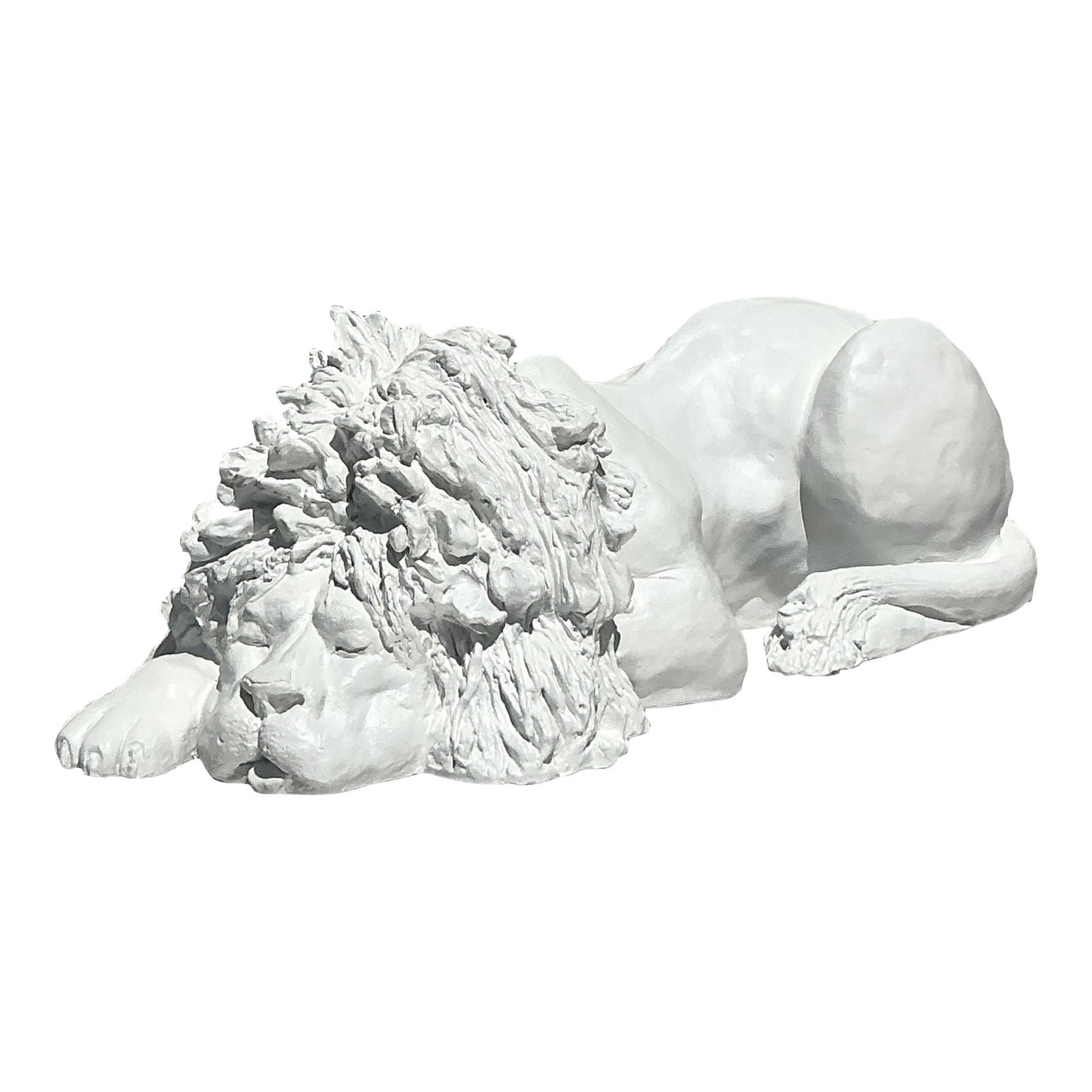 Vintage Boho 1974 Monumental Jaru Plaster Lion