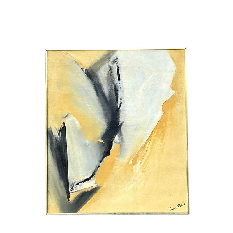 Vintage Original Abstract Oil Painting on Canvas