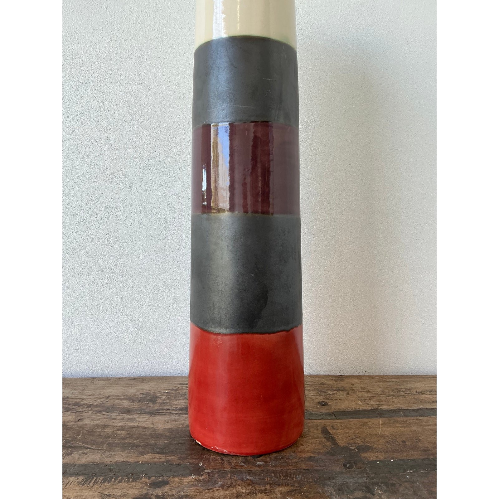 Vintage Original Studio Pottery Vase - Side view