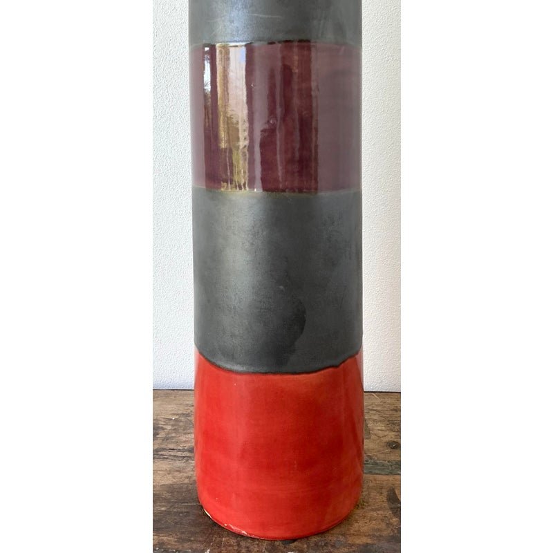 Vintage Original Studio Pottery Vase - Back view