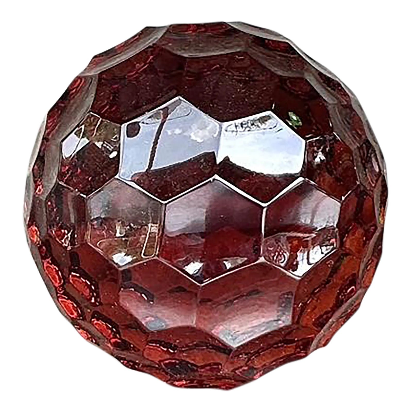 Vintage Regency Faceted Solid Glass Sphere
