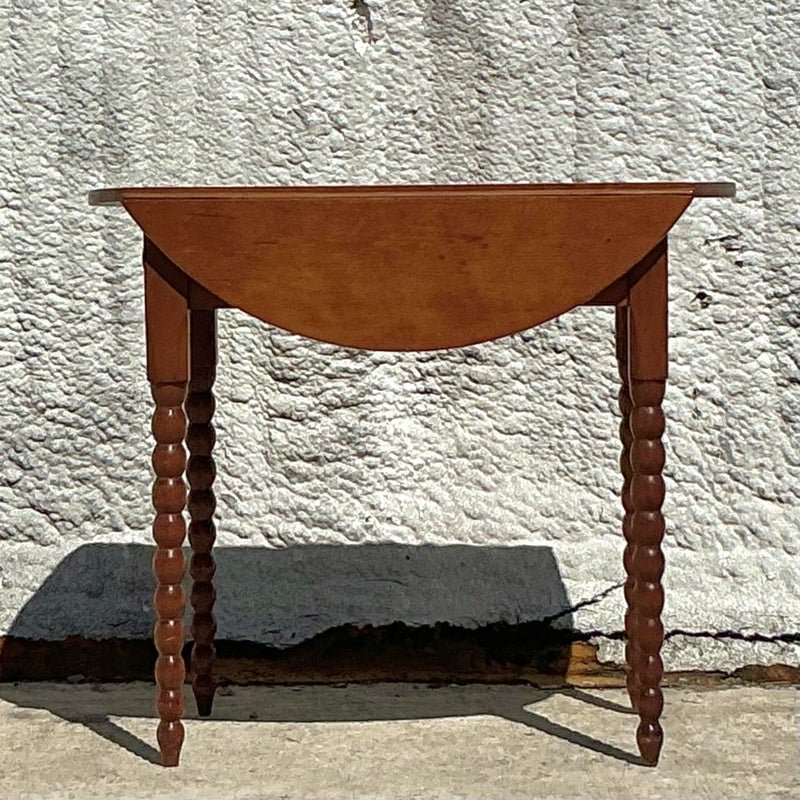 Vintage Traditional Bobbin Side Table - Detail view
