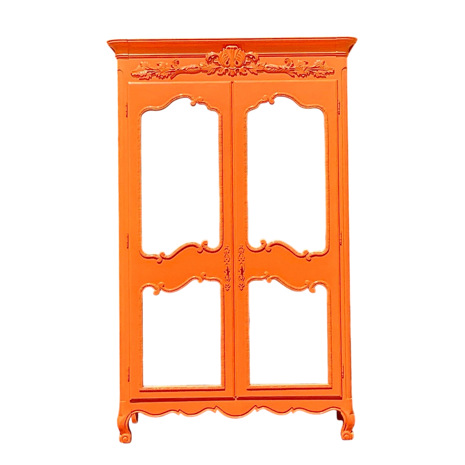 Vintage Regency Lacquered Armoire
