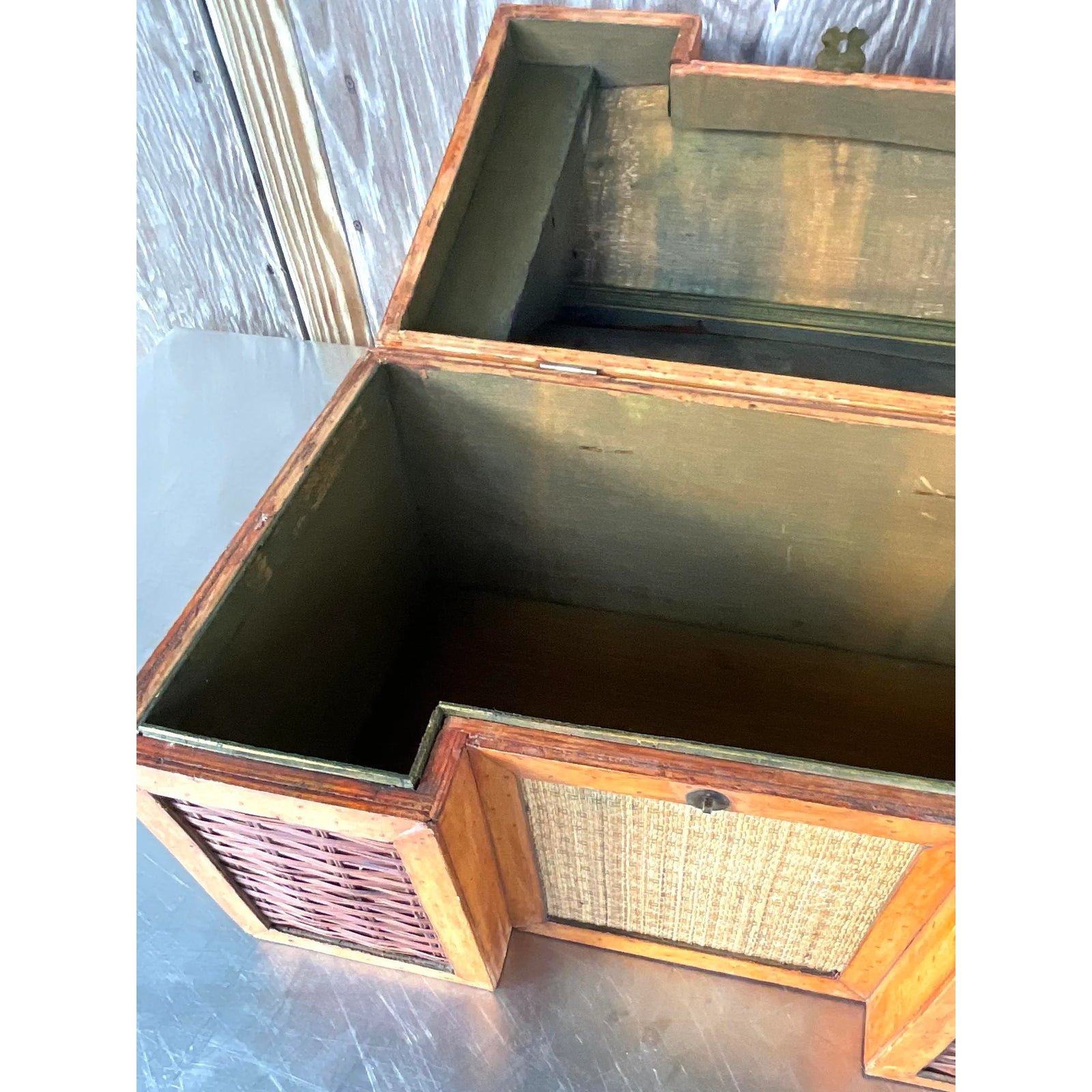 Vintage Boho Pagoda Trunk - Side view