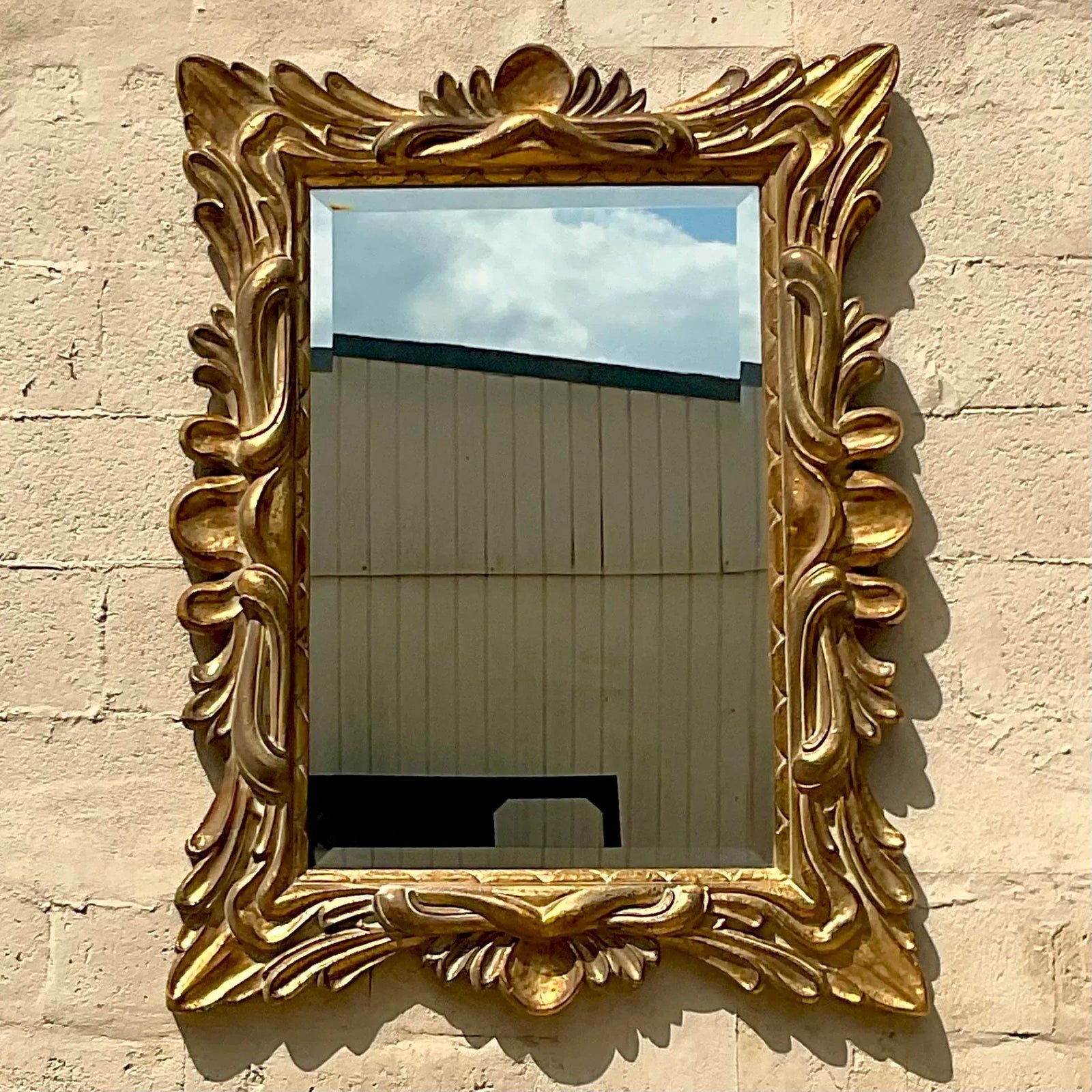 Vintage Regency Gilt Wall Mirror - Back view