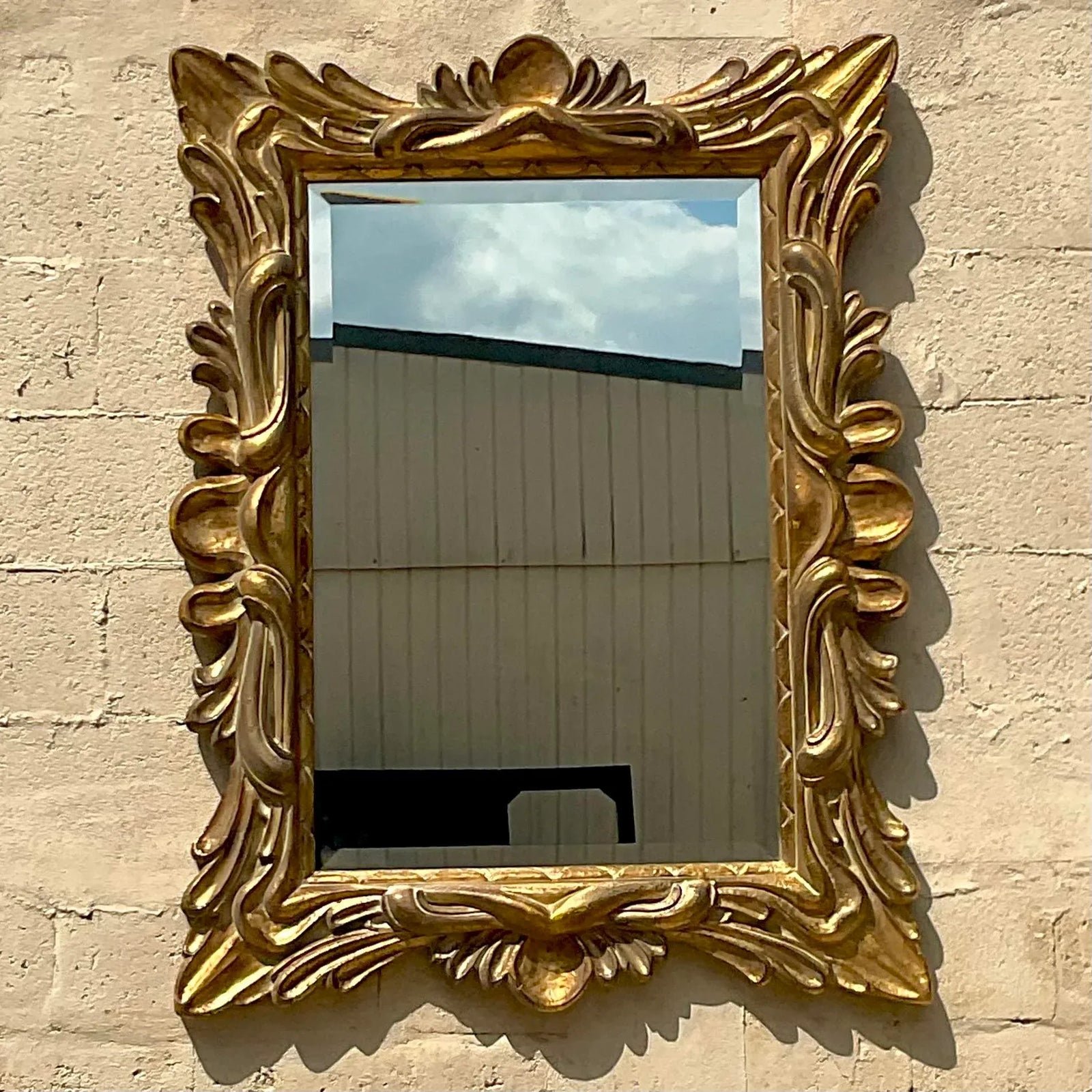 Vintage Regency Gilt Wall Mirror - Detail view