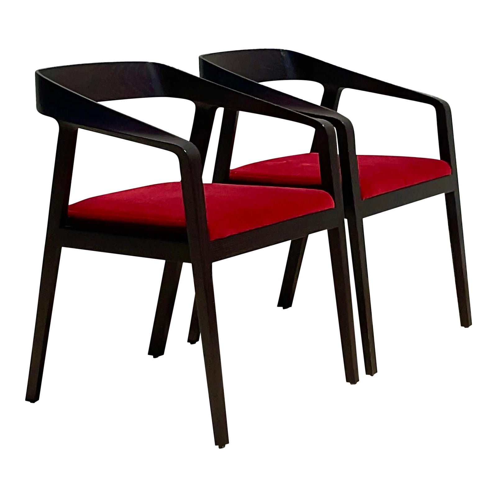 Vintage Contemporary Mark Goetz Full Twist Chairs - a Pair