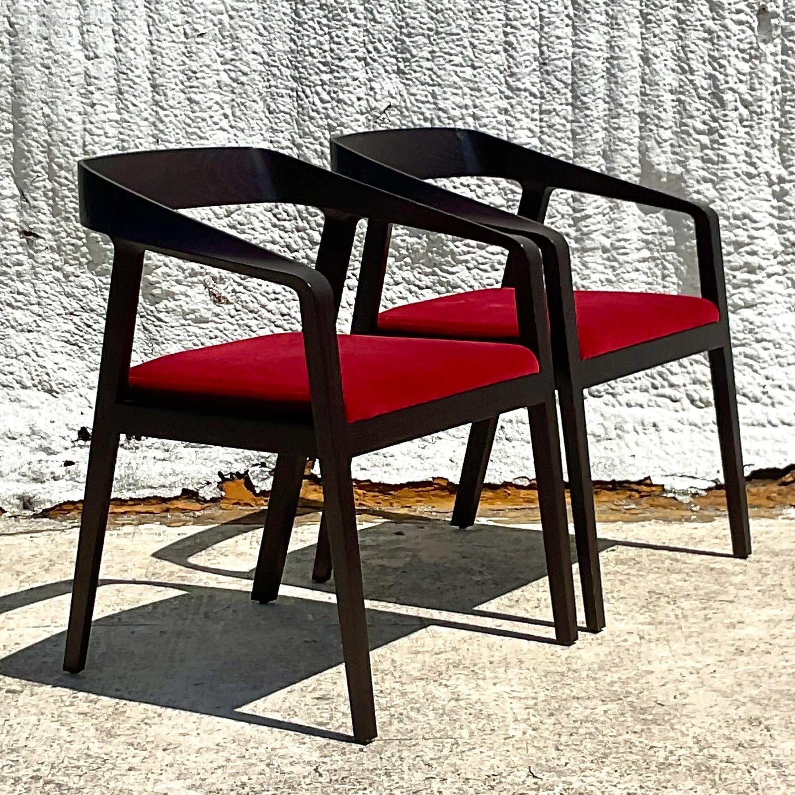 Vintage Contemporary Mark Goetz Full Twist Chairs - a Pair - Side view