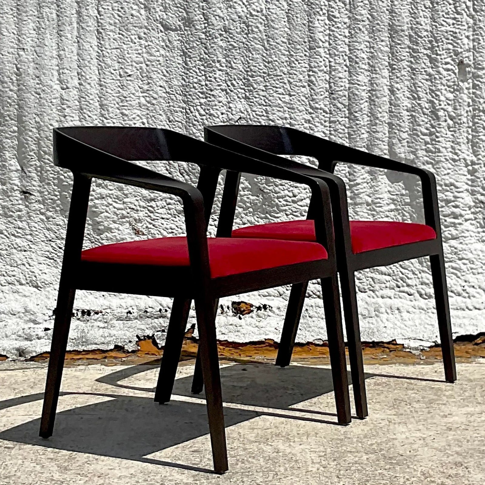 Vintage Contemporary Mark Goetz Full Twist Chairs - a Pair - Back view