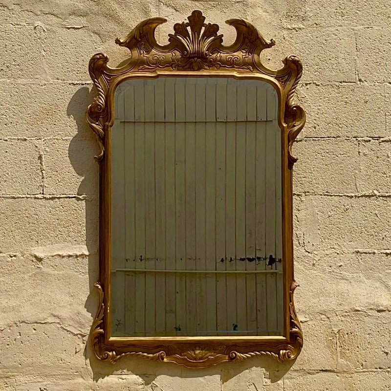 Vintage Regency Carved Gilt Mirror - Back view