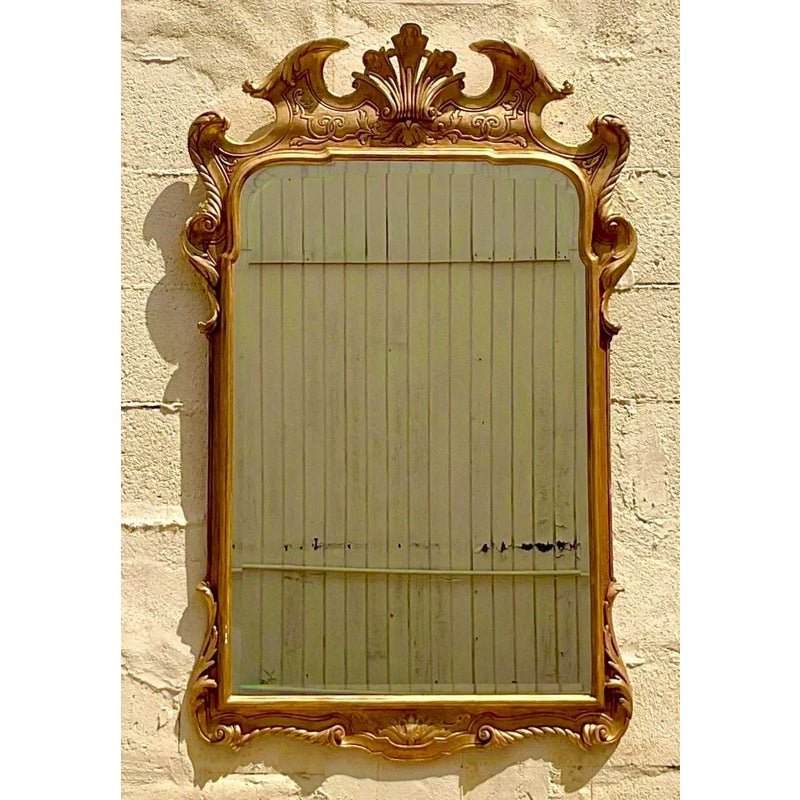 Vintage Regency Carved Gilt Mirror - Detail view