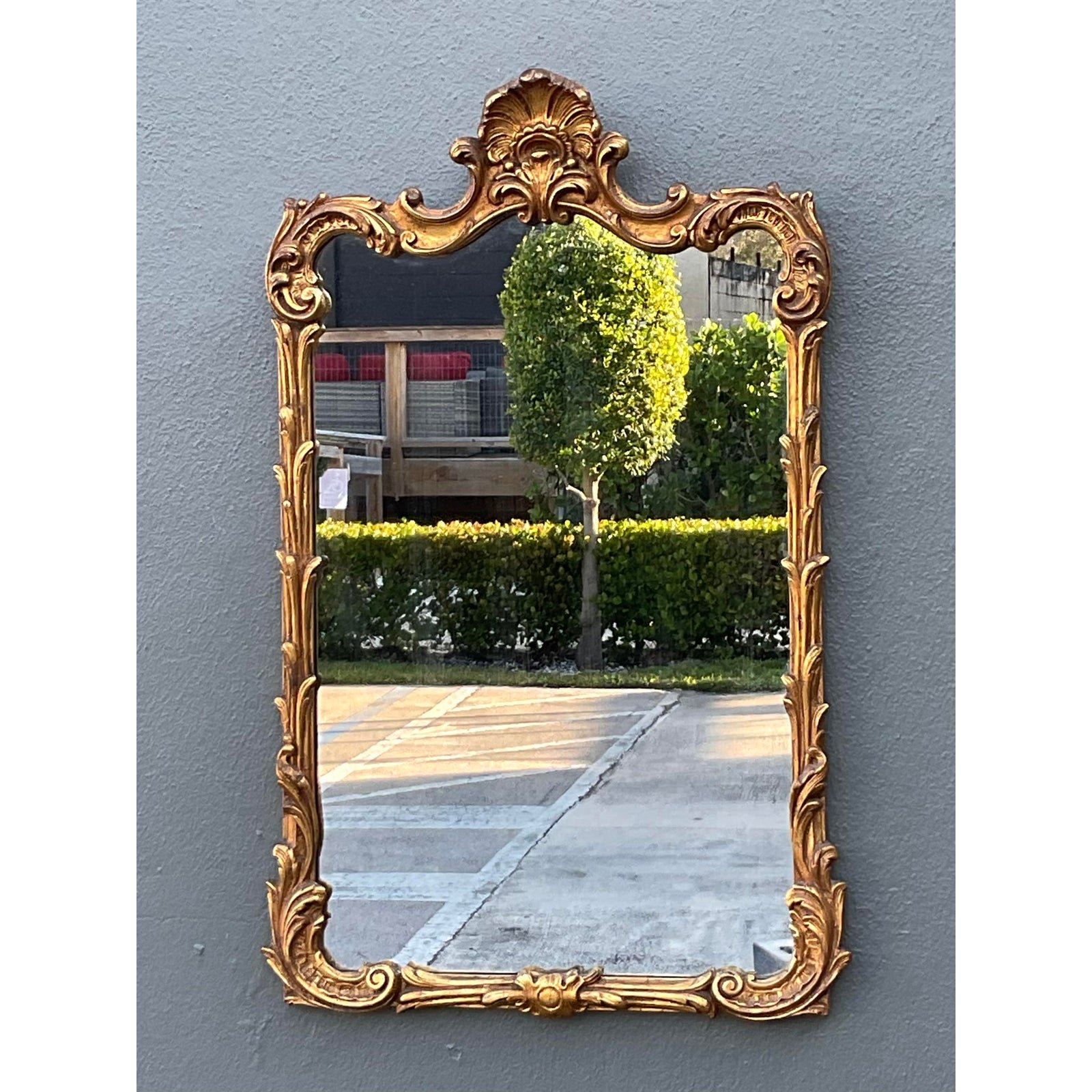 Vintage Gilt Baroque Mirror - Back view