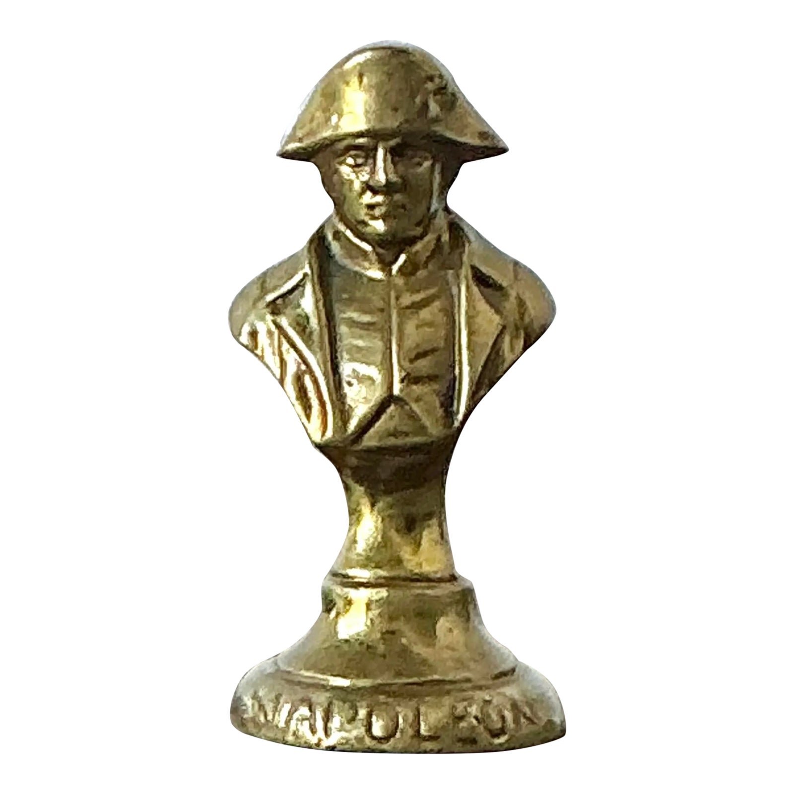 Vintage Brass Bust of Napoleon Paperweight