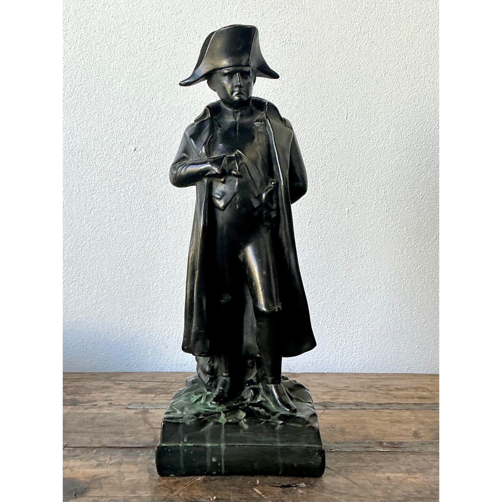 Vintage Patinated Bronze Statue of Napoleon - Top view