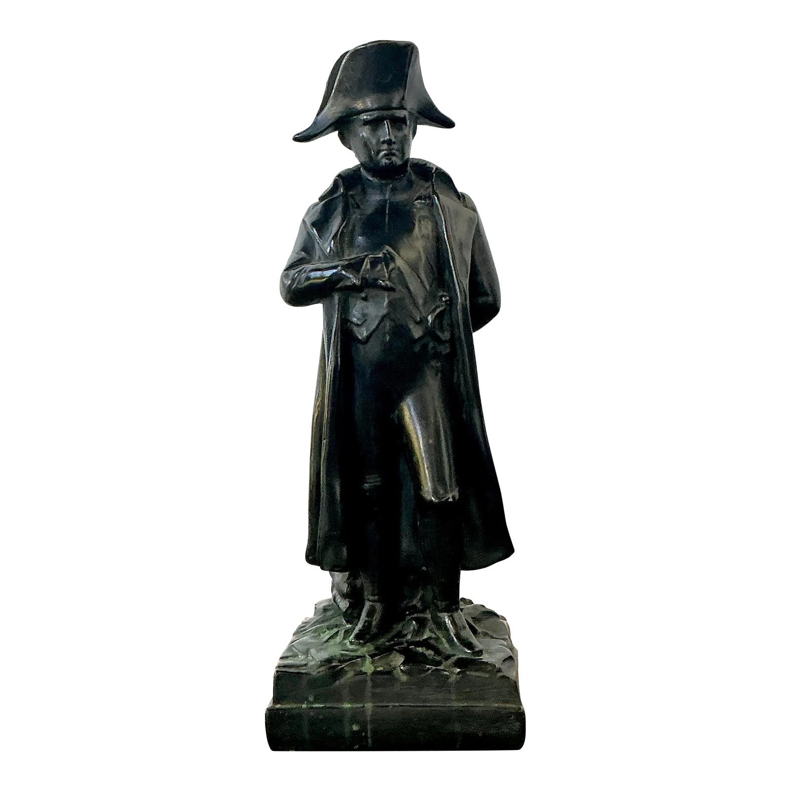 Vintage Patinated Bronze Statue of Napoleon