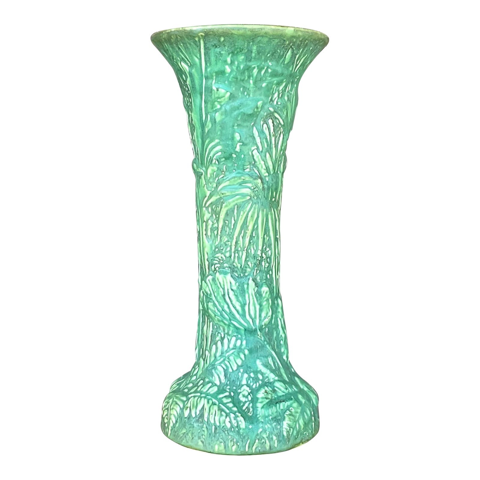 Vintage Boho Weller Pottery Tall Vase