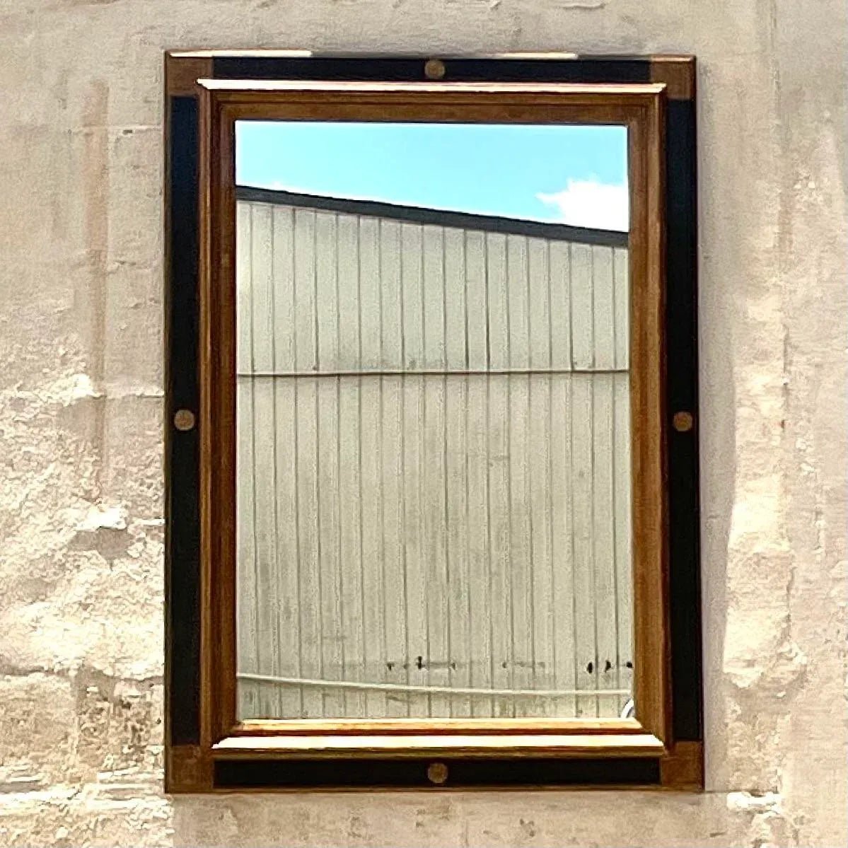 Vintage Regency Gilt Tipped Mirror - Detail view