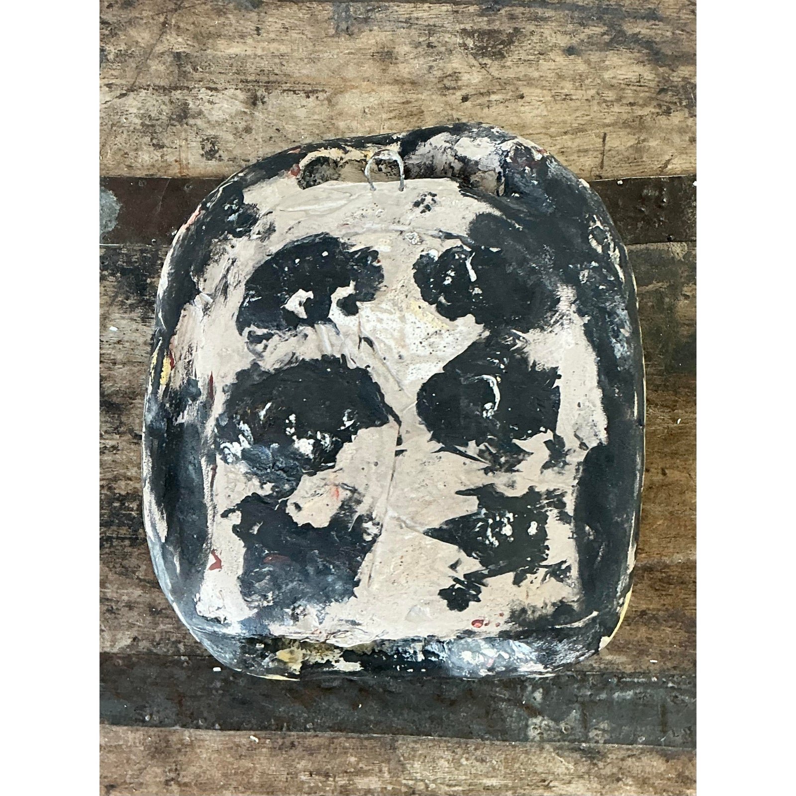Vintage Italian Scagliola Pigmented Plaster Turtle Shell - Top view