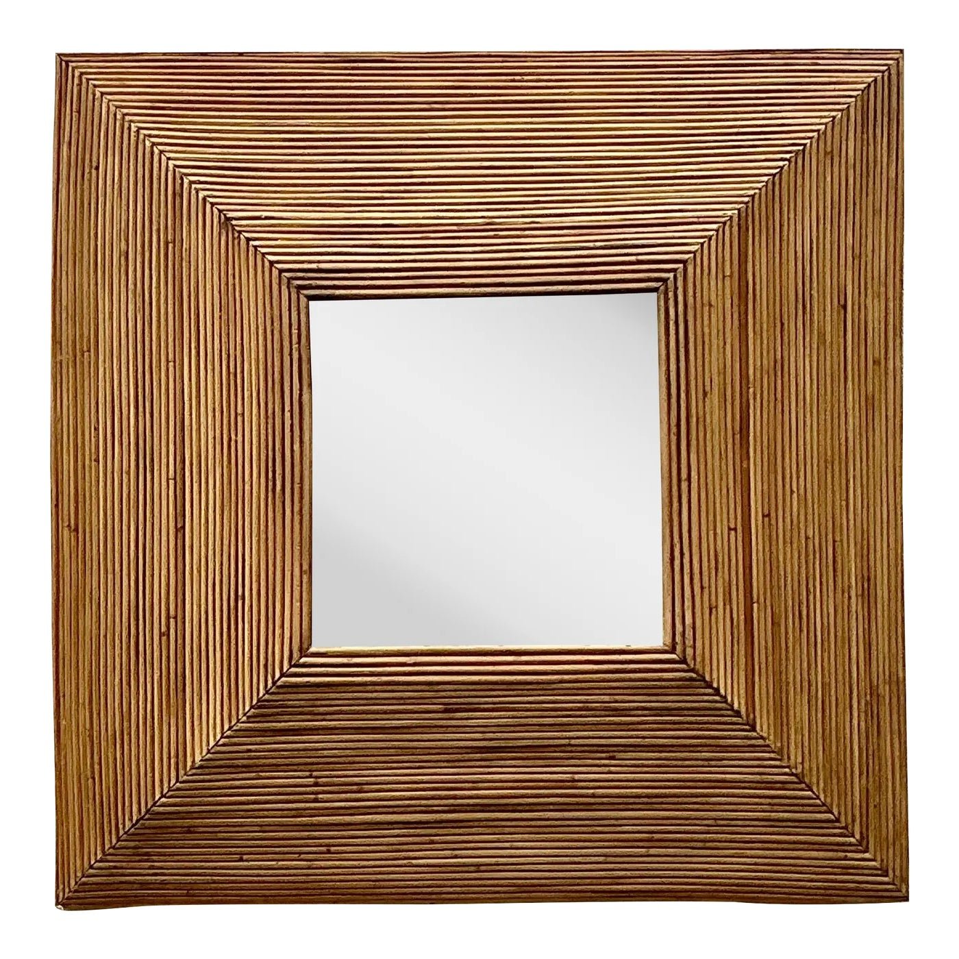 Vintage Coastal Pencil Reed Mirror