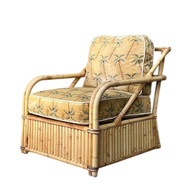 Vintage Bielecky Brothers Rattan Lounge Chair