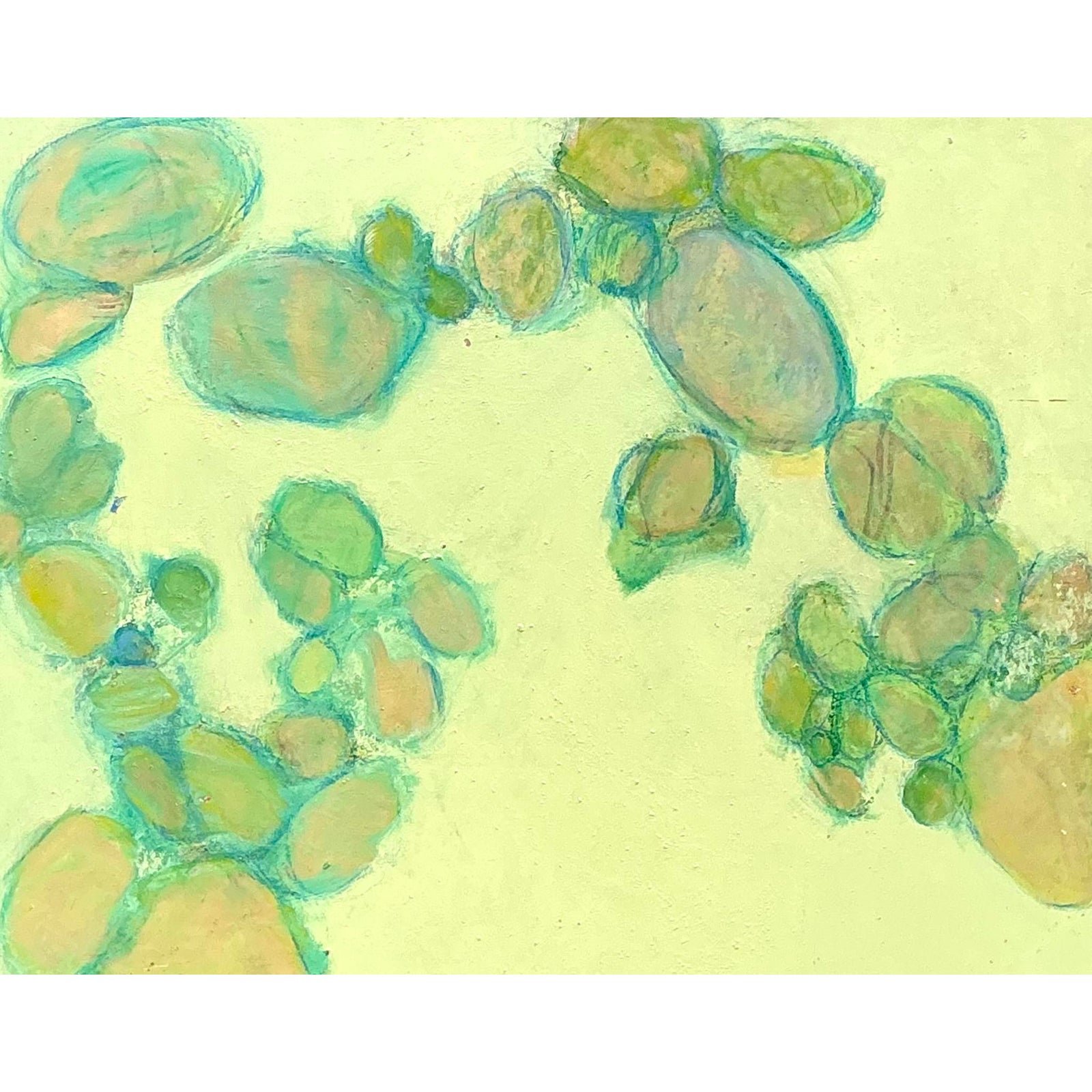 Vintage Original Abstract Oil on Canvas