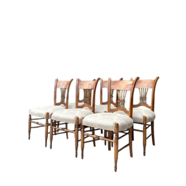 Vintage Baker Harvest Dining Chairs - Set of 6
