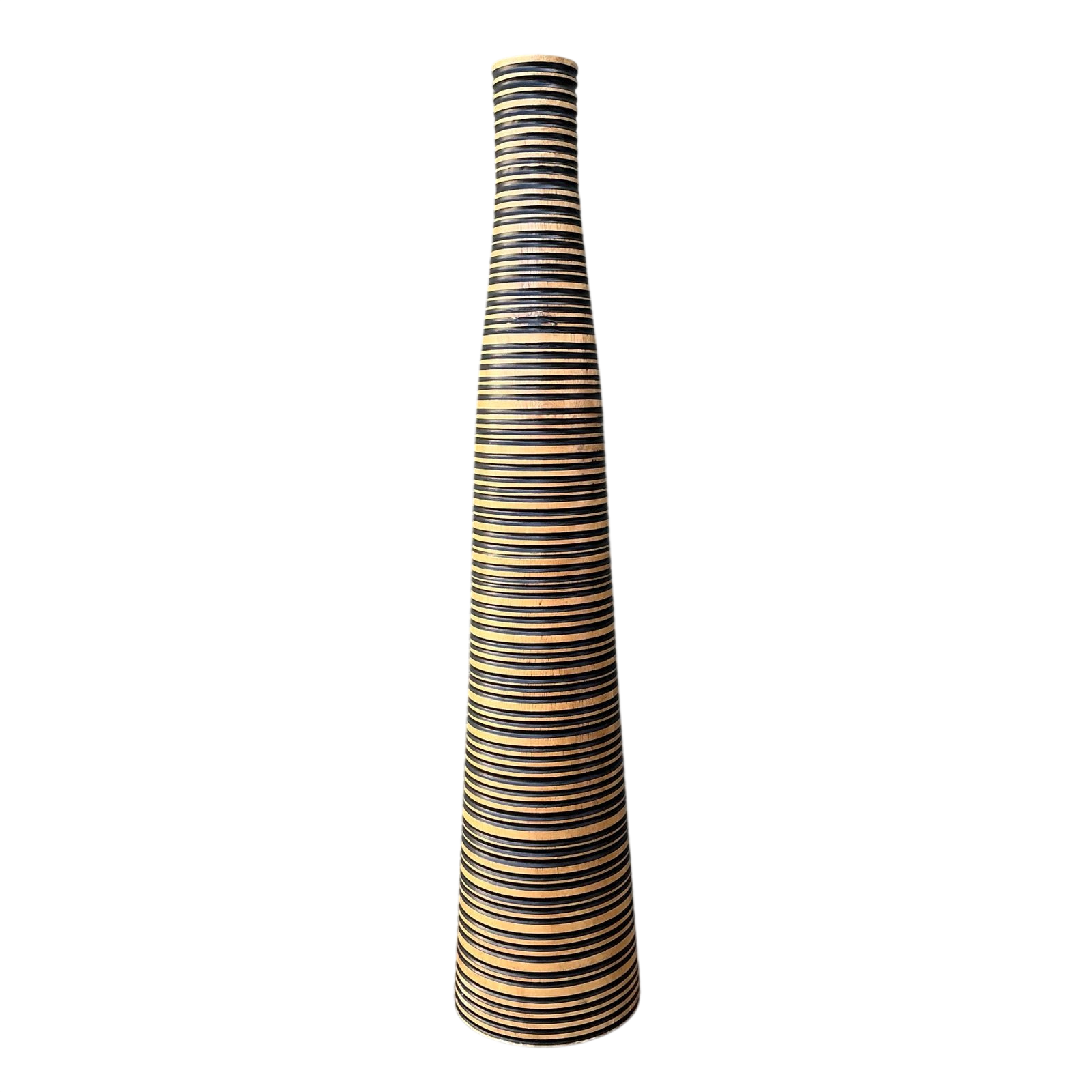 Vintage Turned Wood Vase
