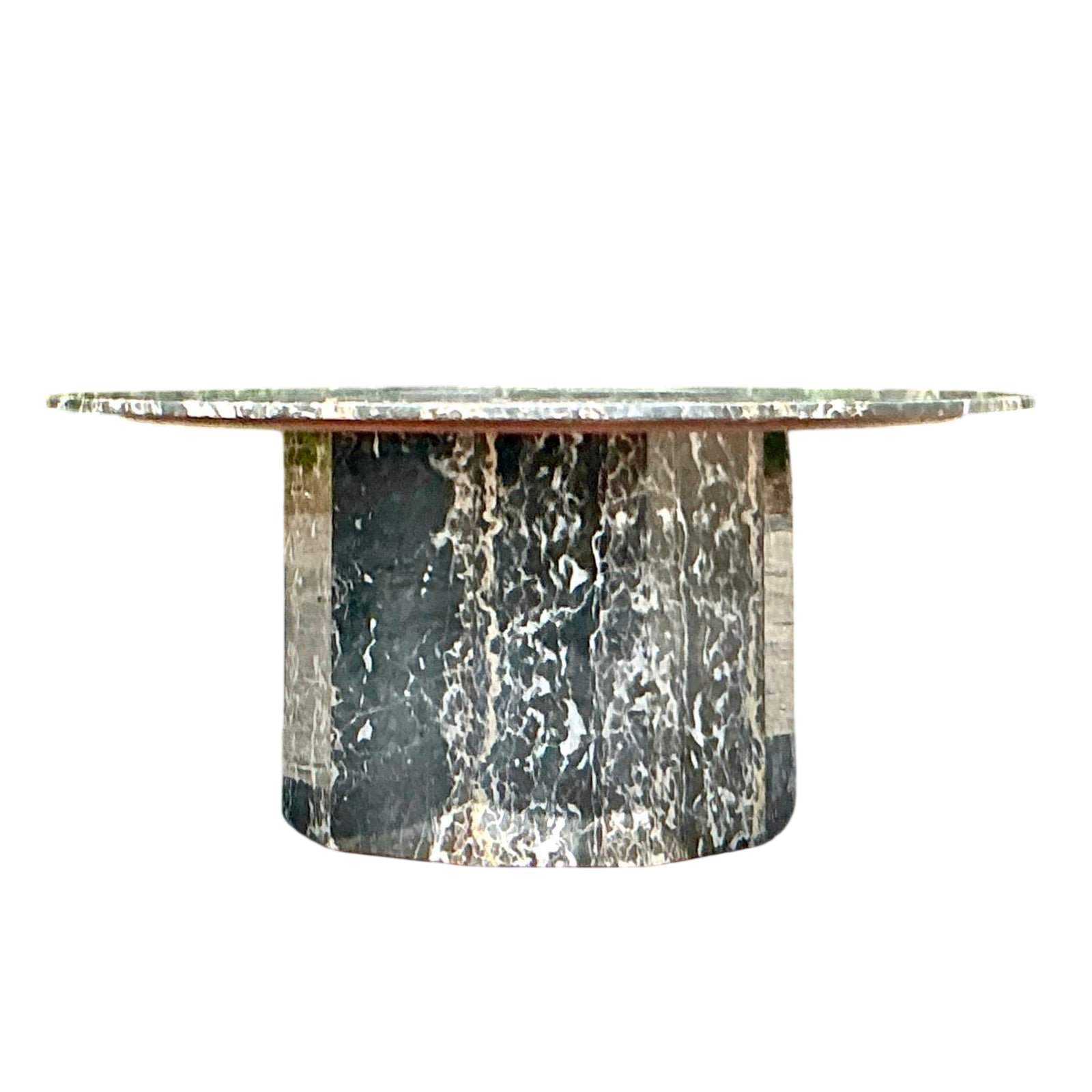 Vintage Black Marble Dining Table