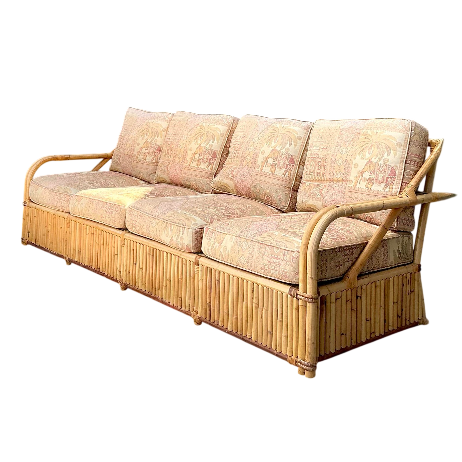 Vintage Bielecky Brothers Rattan Sofa