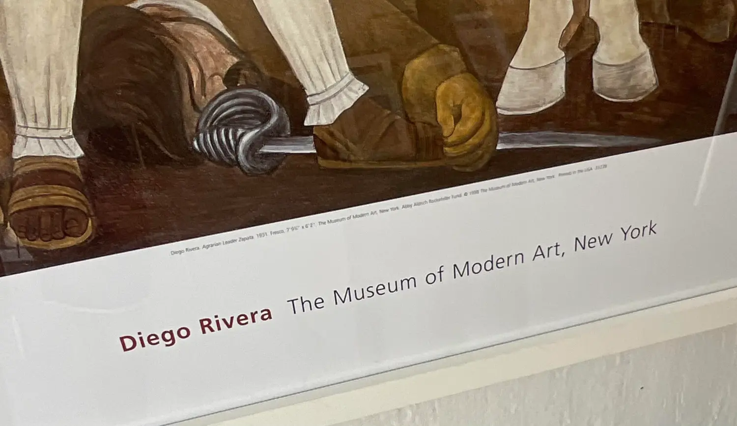 2011 Diego Rivera Metropolitan Museum Show Poster - Top view