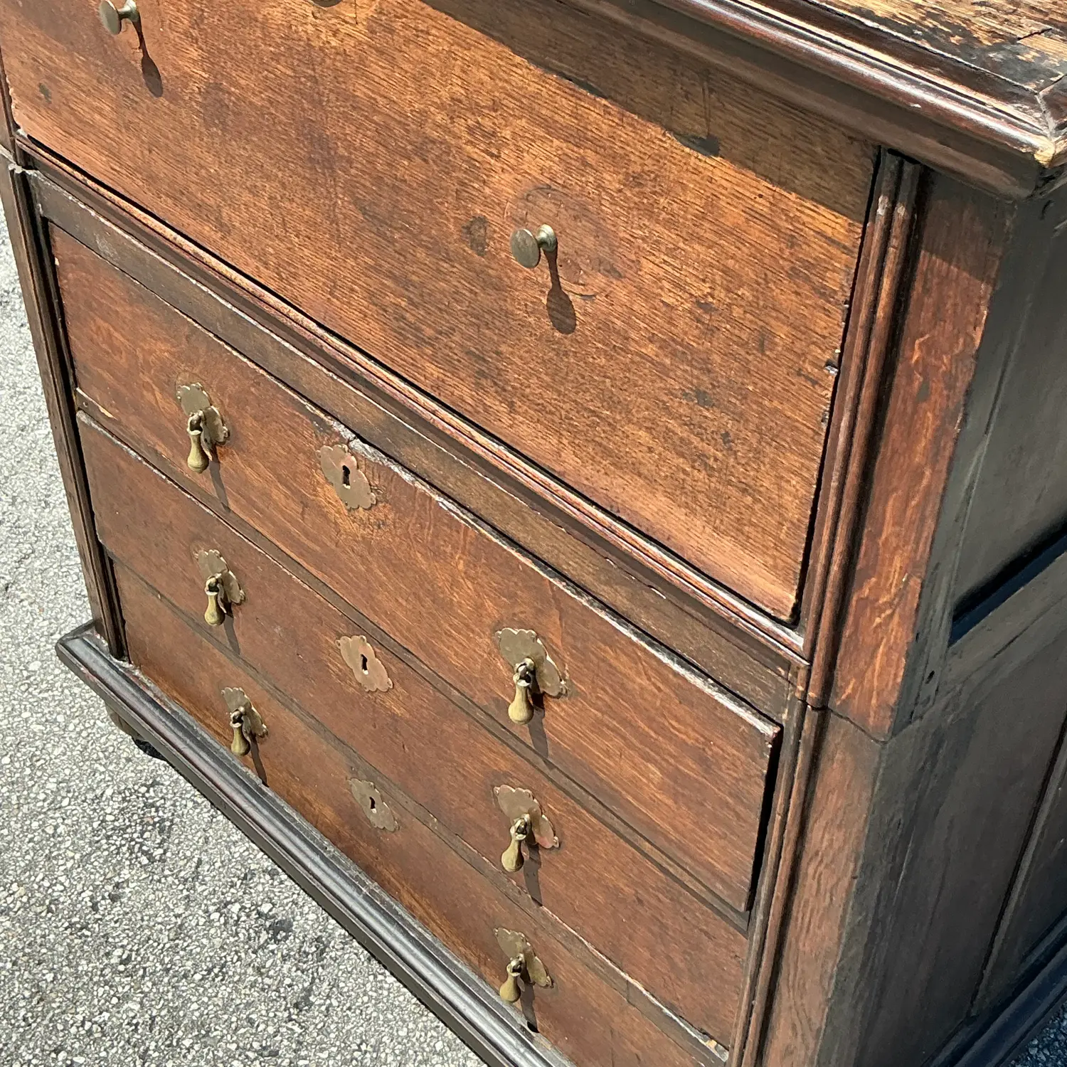 Antique Boho 19th Century Chest of Drawers - Back view