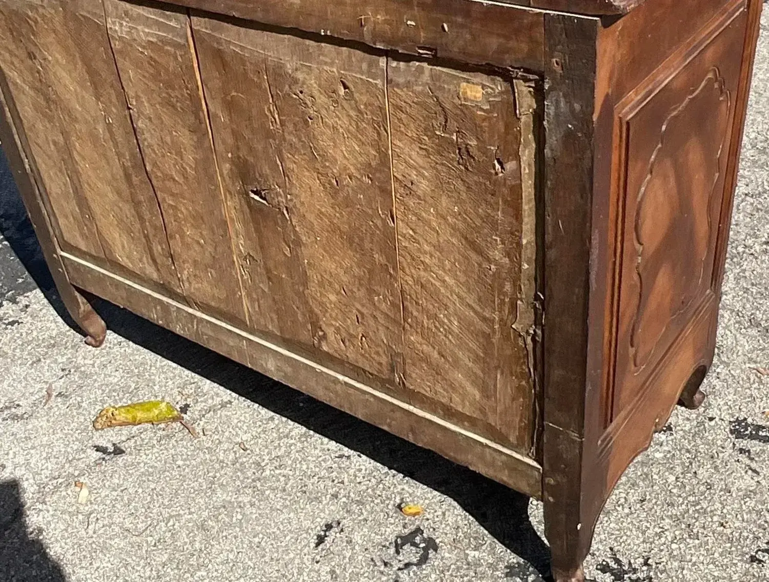 Antique Regency 19th Century Carved French Chest of Drawers - Top view