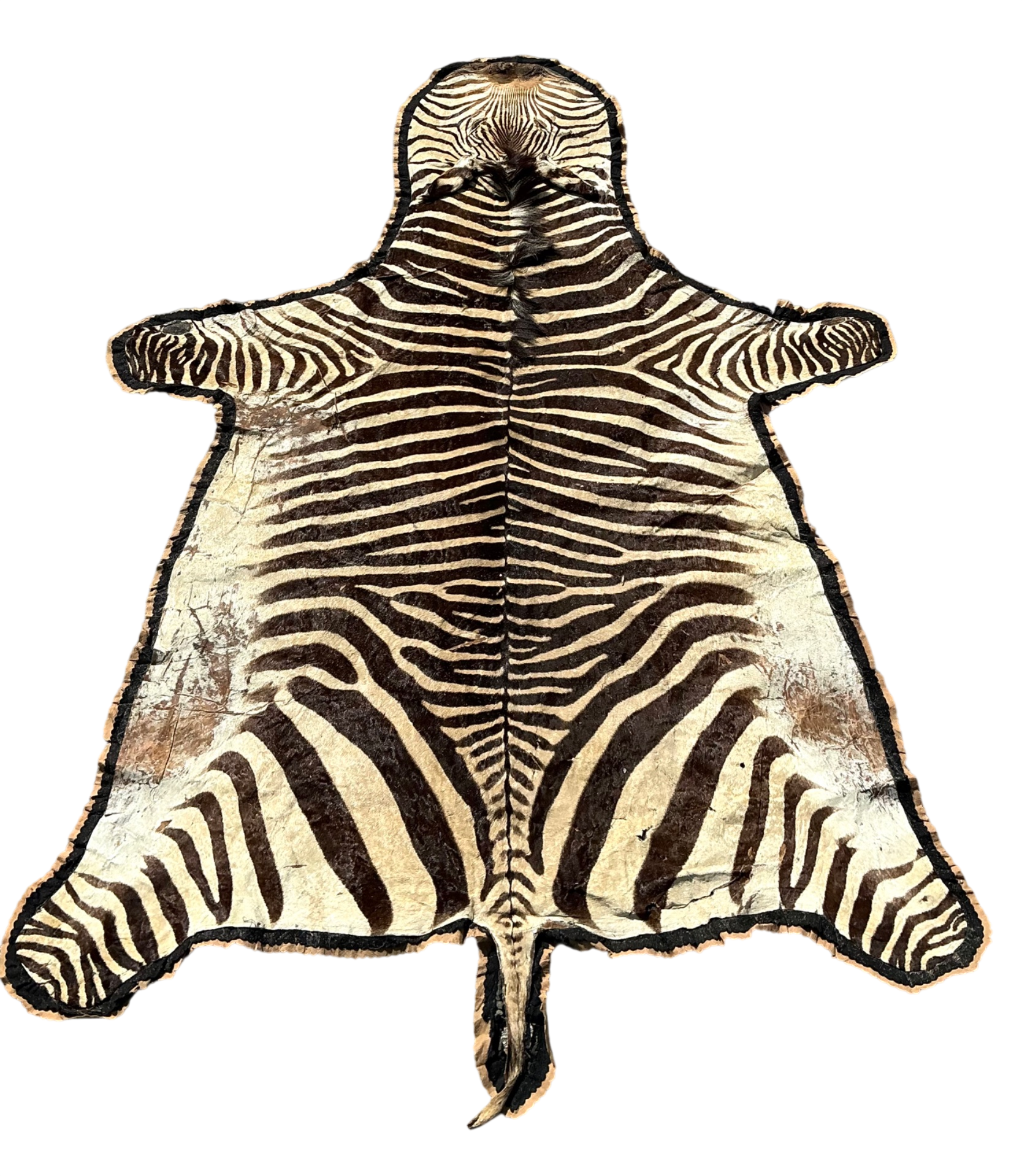 Vintage Zebra Hide Rug
