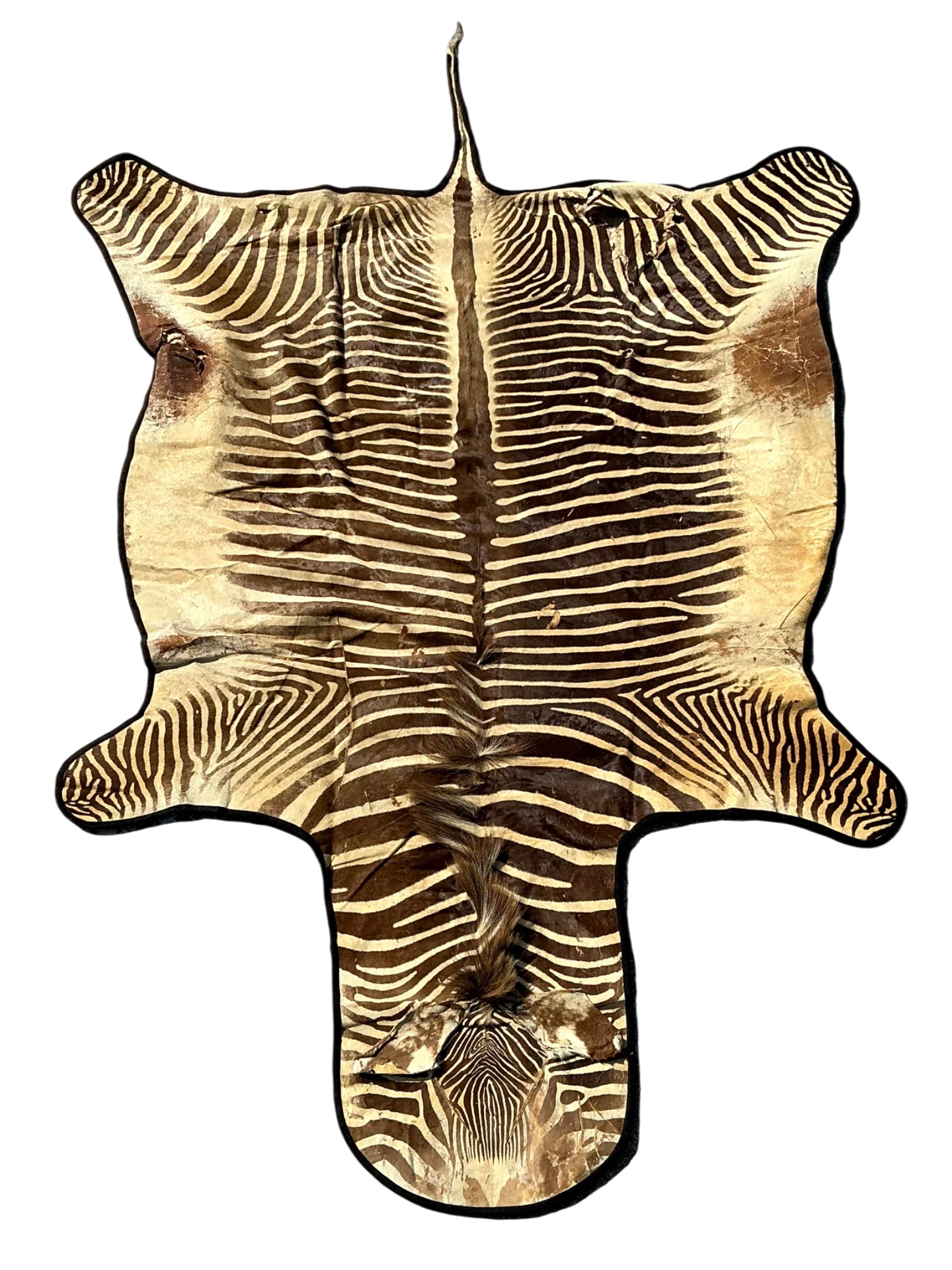 Vintage Zebra Hide Rug
