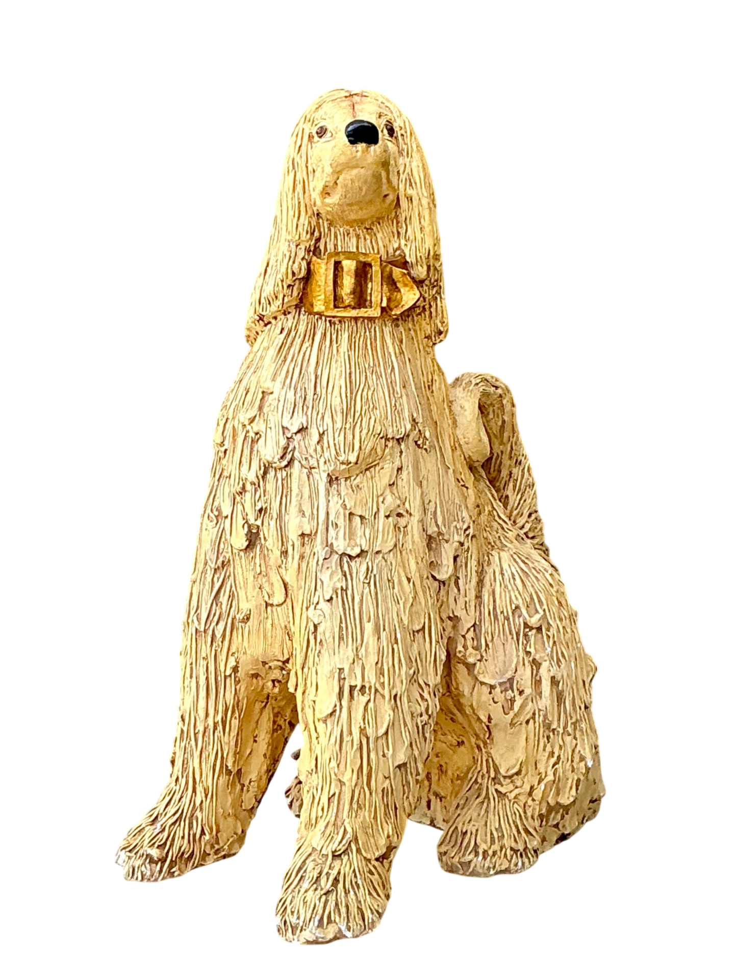 Vintage Ceramic Dog Sculpture