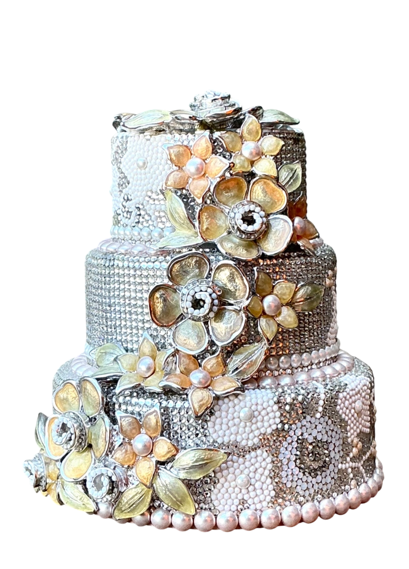Vintage Judith Leiber Wedding Cake Crystal Clutch