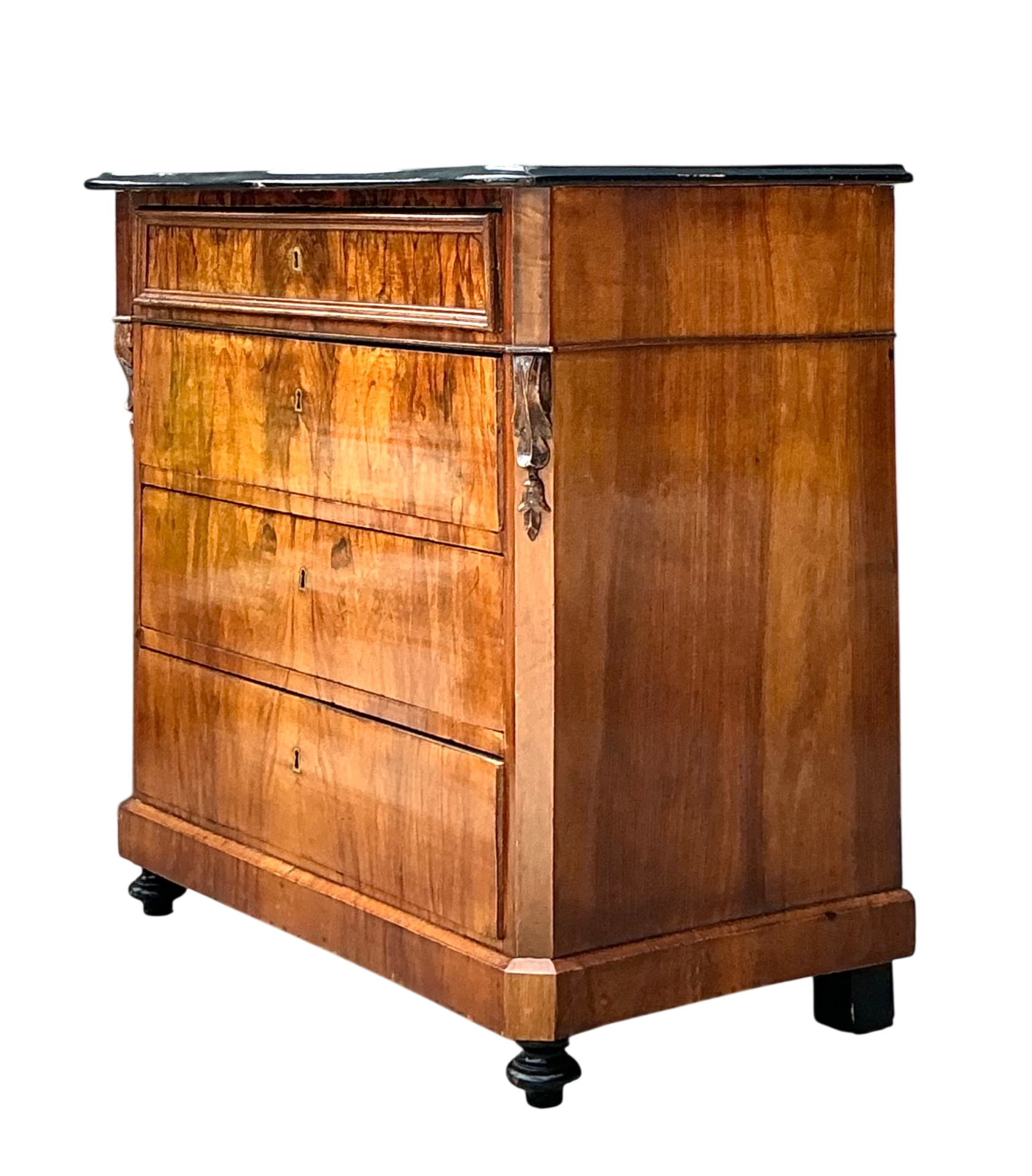 Vintage Birdseye Maple Chest Of Drawers After Biedermeier