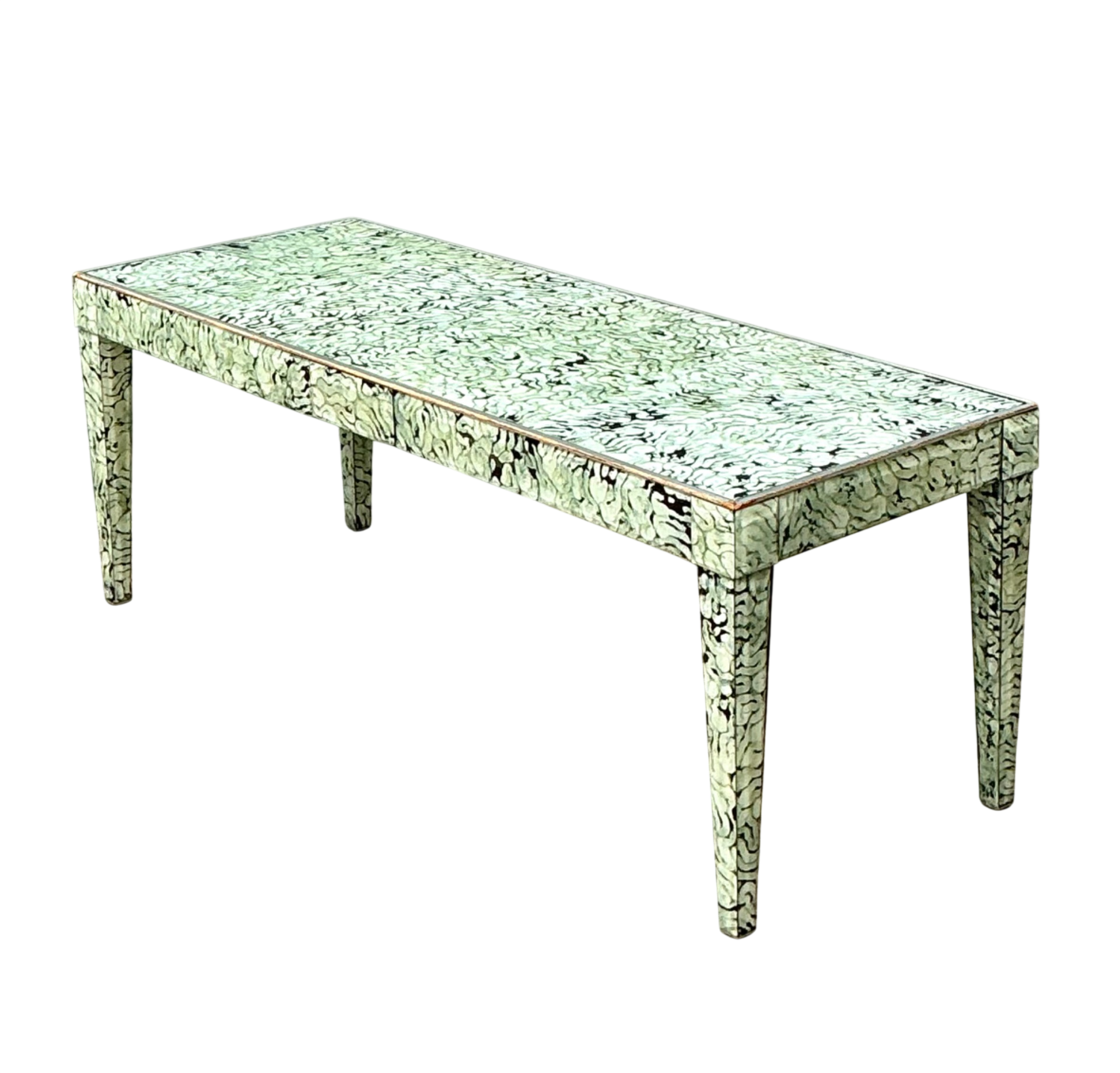 Vintage Hand Painted Eglomise Coffee Table 