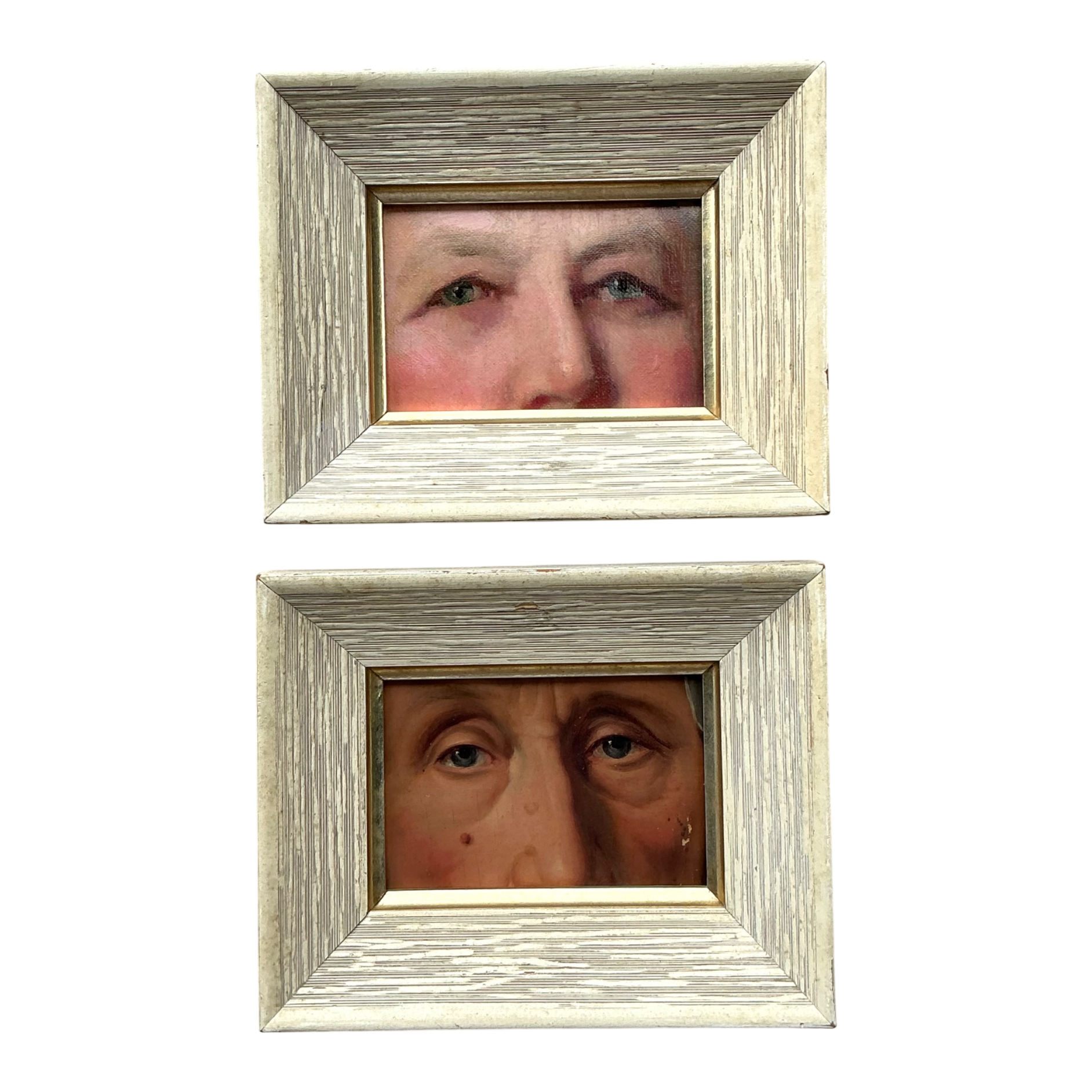 Vintage Victorian Eye Portraits - A Pair