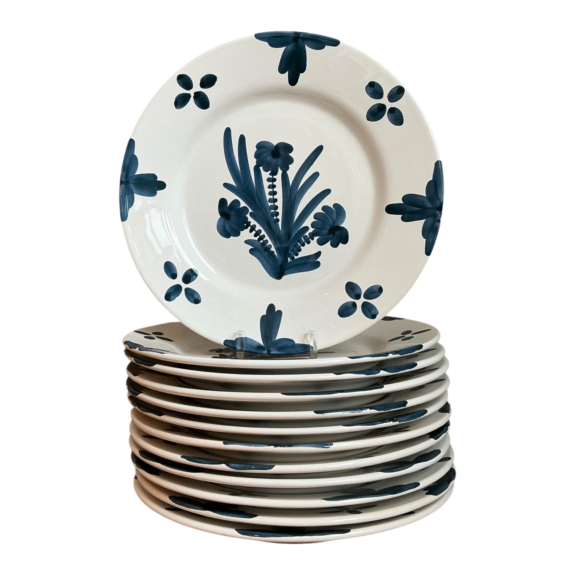 Vintage Penny Morrison Hand Painted Dinner Plates Z- Set Of 12