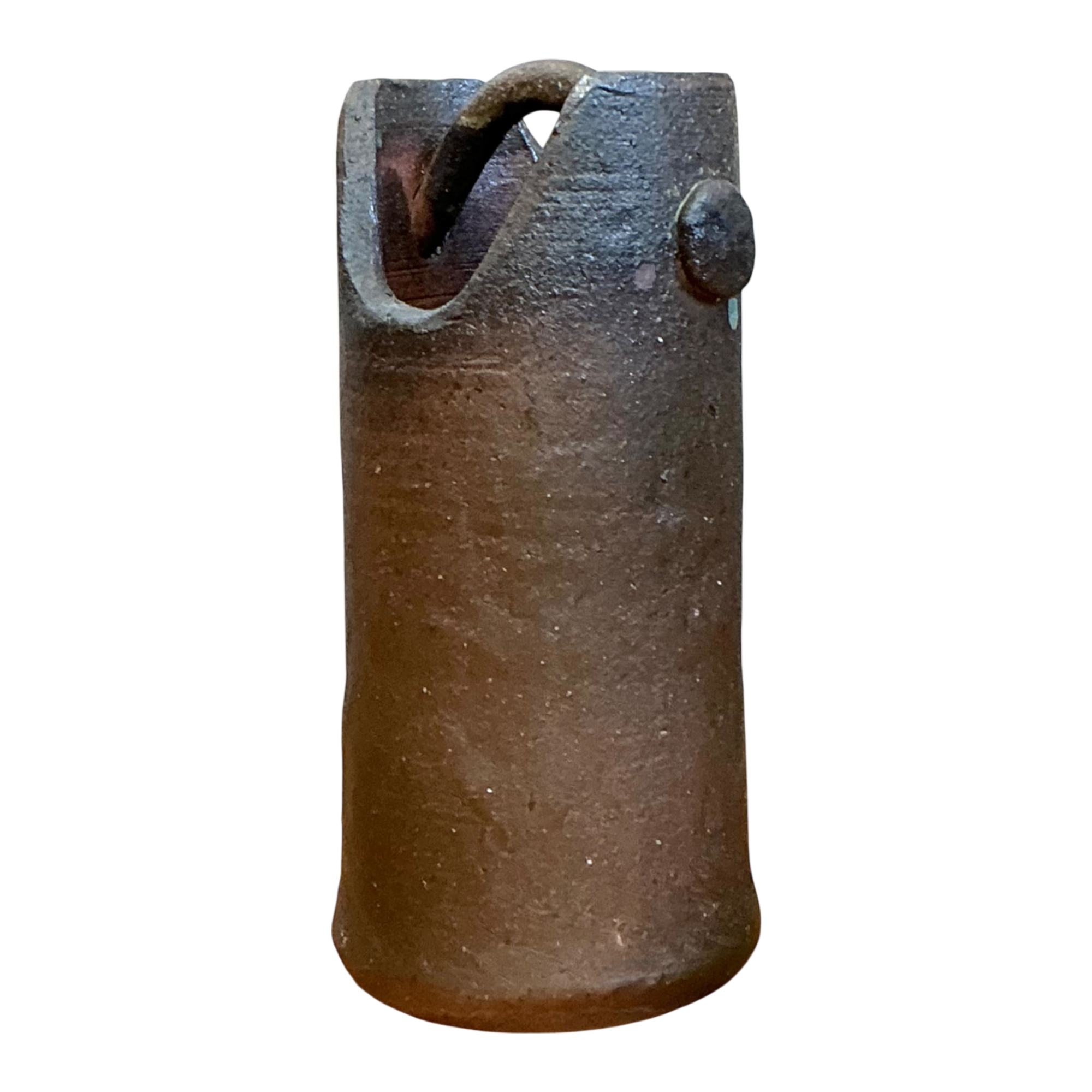 Vintage Handcrafted Earthenware Vessel